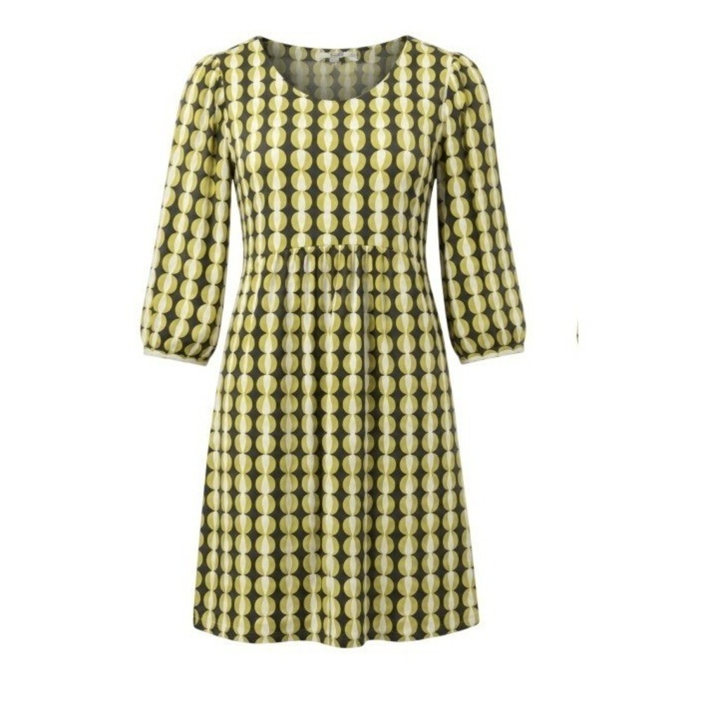 Boden Womens 12L Easy Scoop Neck Geometric Print Tunic Dress